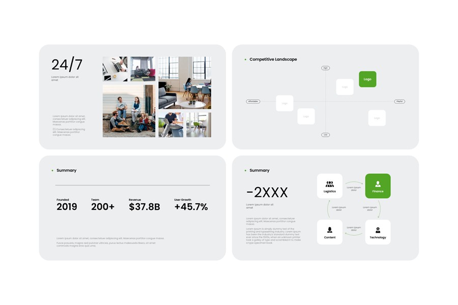 50+项目策划提案年度报表简报图文排版设计PPT/Keynote模板素材 S1mple Presentation Template 幻灯图表 sucaiwan.com