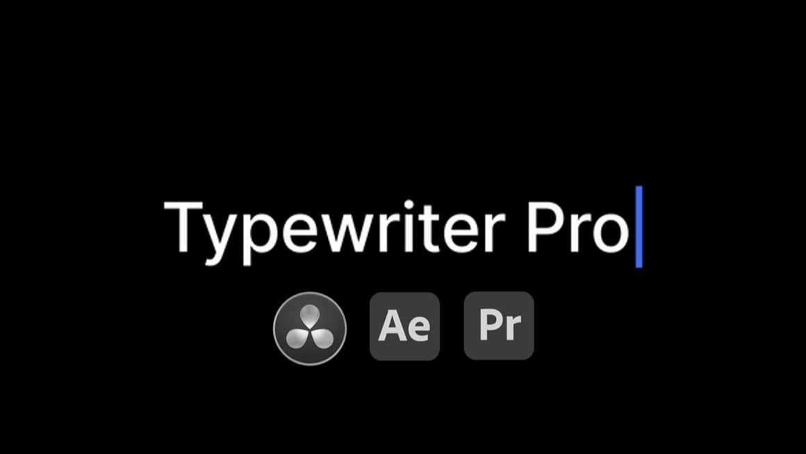 AE/PR/达芬奇模板：自动光标打字机文字标题移动效果动画模板预设 , sucaiwan.com
