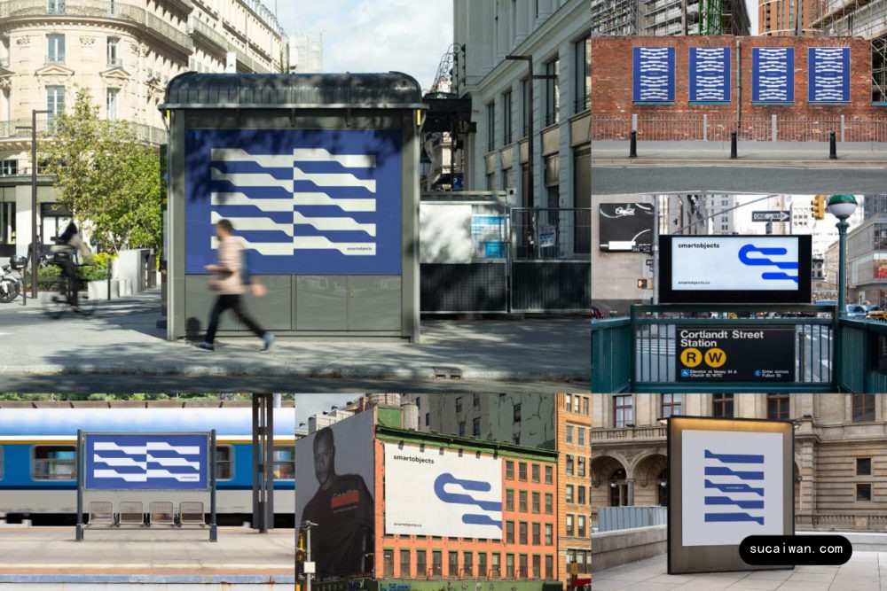 6款国外城市街头灯箱电子屏广告牌海报设计PS展示贴图样机模板 Smart Objects – Billboard Mockup Collection Vol 2 样机素材 sucaiwan.com