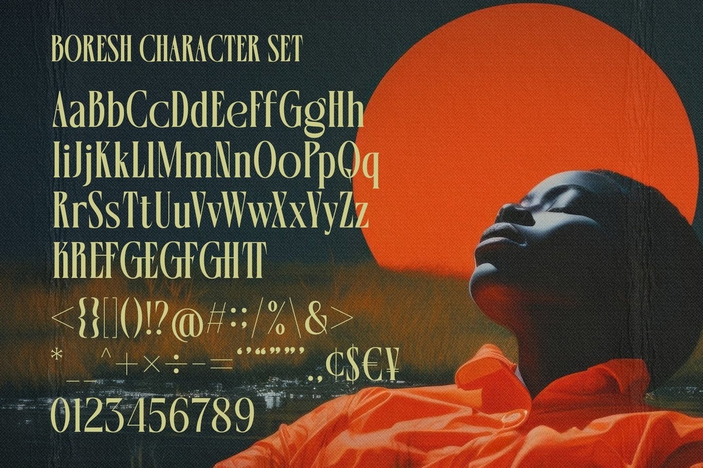 时尚优雅品牌包装邀请函婚礼设计衬线英文字体安装包 Boresh – Condensed serif font 设计素材 sucaiwan.com