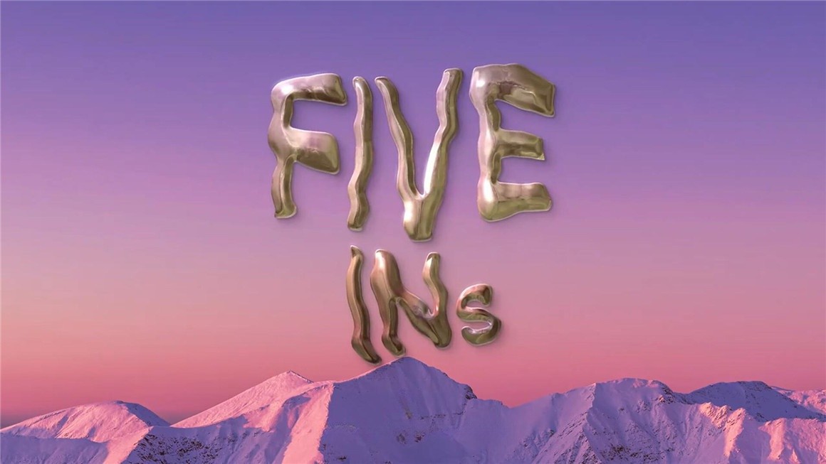 AE模板：复古趣味迷幻酸性金属镀铬流体波浪微重力Y2K文字标题 , sucaiwan.com