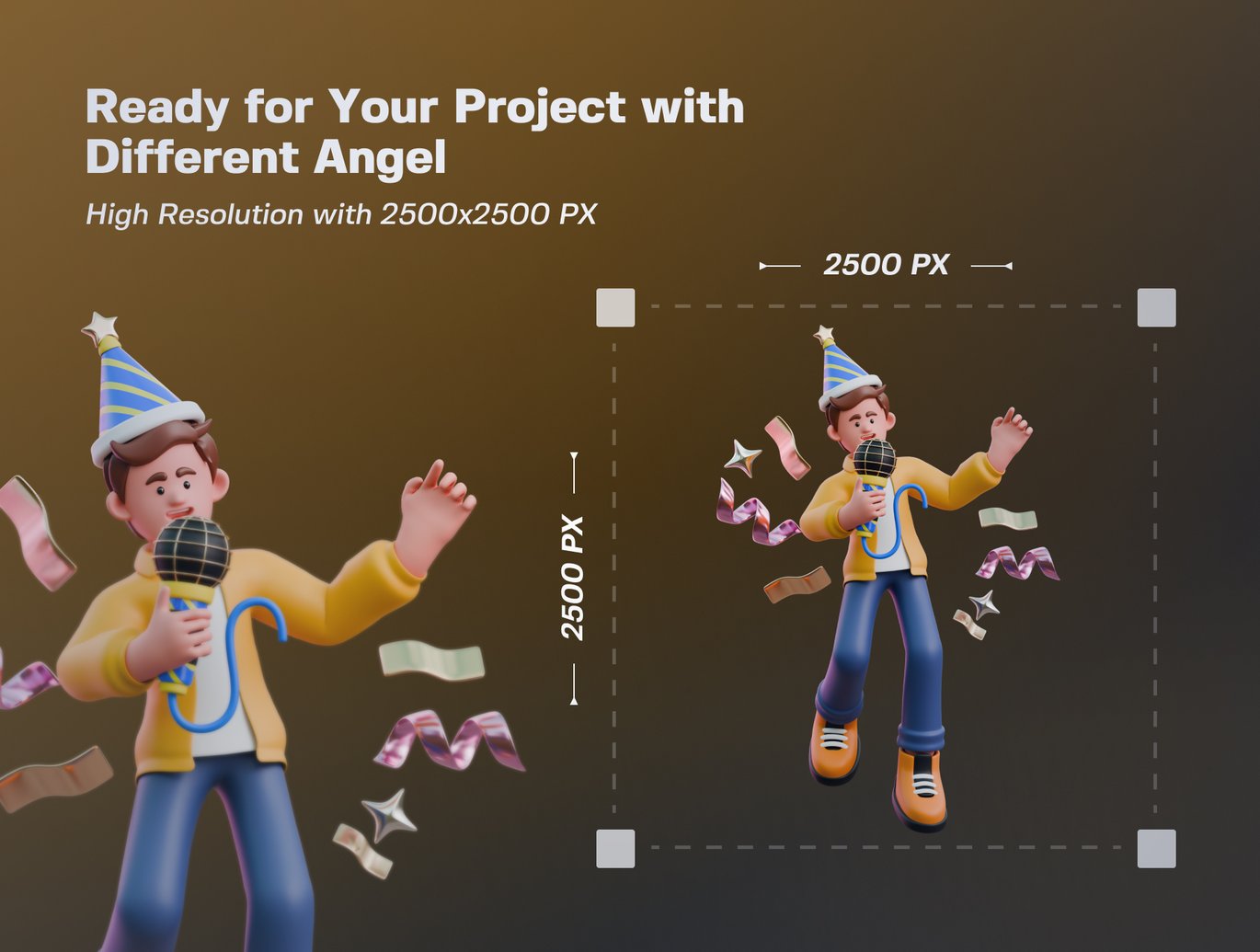 2025新年氛围活力跨年新年庆祝圣诞节日俏皮3D角色插画卡通 , 第11张-素材湾丨精选海外优质设计素材资源 2025新年氛围活力跨年新年庆祝圣诞节日俏皮3D角色插画卡通 , sucaiwan.com