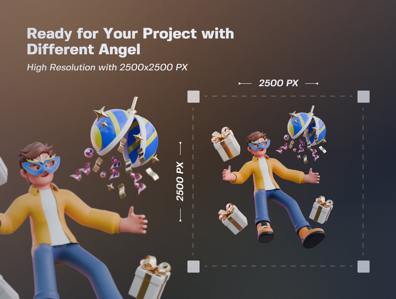 2025新年氛围活力跨年新年庆祝圣诞节日俏皮3D角色插画卡通 , 第16张-素材湾丨精选海外优质设计素材资源 2025新年氛围活力跨年新年庆祝圣诞节日俏皮3D角色插画卡通 , sucaiwan.com