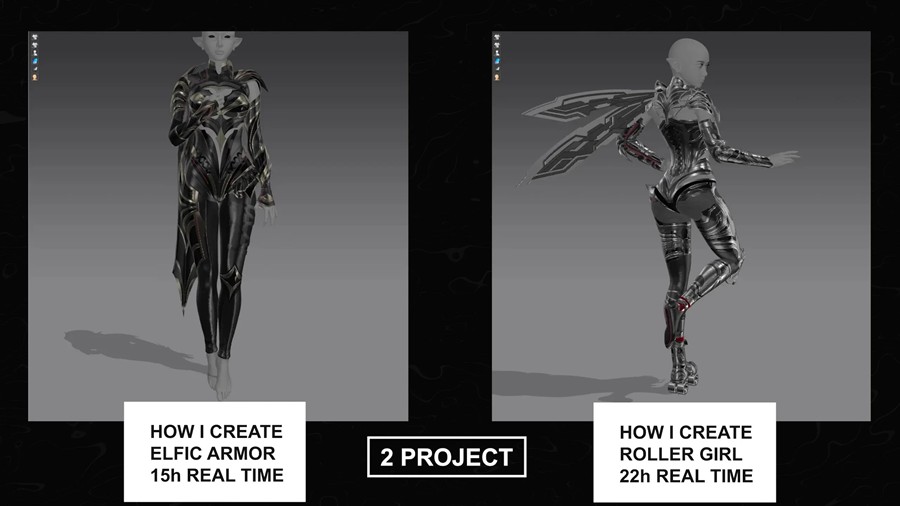 Zbrush/Substance Painter创建动漫角色盔甲衣服模型视频教程 HOW I CREATE ARMOR & CLOTHES with Marvelous Designer 设计教程 第2张-素材湾丨精选海外优质设计素材资源 Zbrush/Substance Painter创建动漫角色盔甲衣服模型视频教程 HOW I CREATE ARMOR & CLOTHES with Marvelous Designer 设计教程 sucaiwan.com