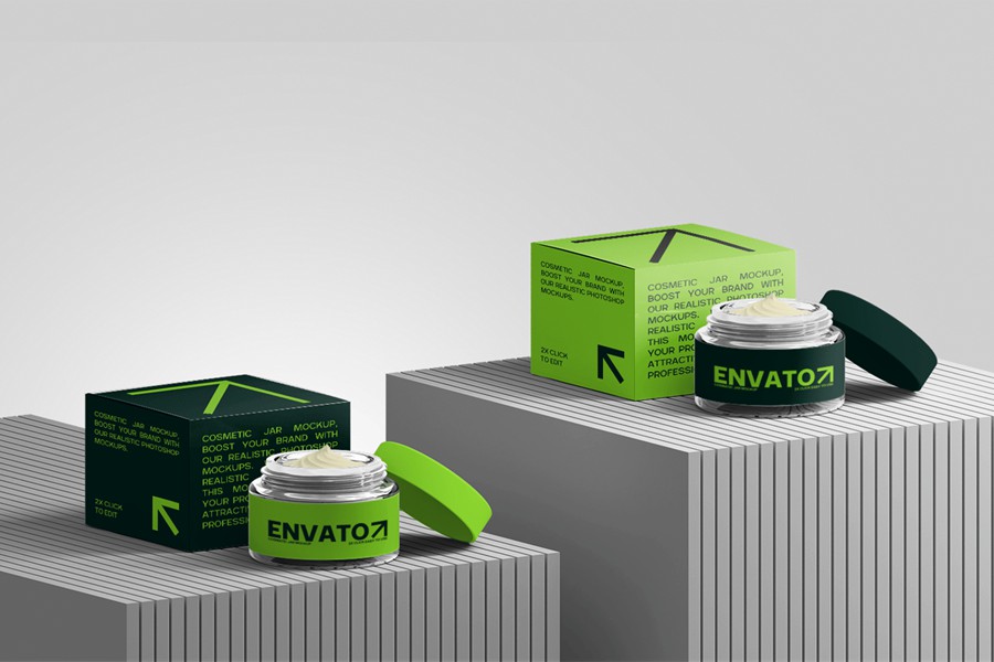 高级化妆品面霜包装罐包装盒设计展示PS贴图样机MOCKUP模板素材 Cosmetic Jar Mockup | Minimalist 样机素材 第2张-素材湾丨精选海外优质设计素材资源 高级化妆品面霜包装罐包装盒设计展示PS贴图样机MOCKUP模板素材 Cosmetic Jar Mockup | Minimalist 样机素材 sucaiwan.com
