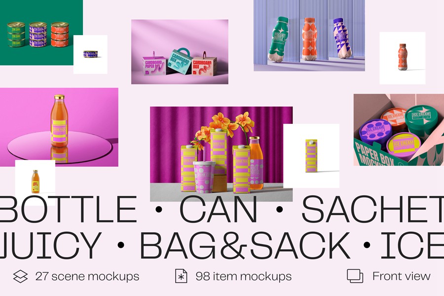高级听装饮料利乐装果汁罐头食品酸奶冰淇淋纸盒易拉罐塑料瓶PSD样机 Mockup packaging set – part 2 样机素材 第2张-素材湾丨精选海外优质设计素材资源 高级听装饮料利乐装果汁罐头食品酸奶冰淇淋纸盒易拉罐塑料瓶PSD样机 Mockup packaging set – part 2 样机素材 sucaiwan.com
