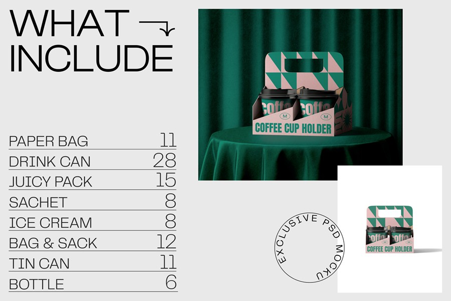 高级听装饮料利乐装果汁罐头食品酸奶冰淇淋纸盒易拉罐塑料瓶PSD样机 Mockup packaging set – part 2 样机素材 第5张-素材湾丨精选海外优质设计素材资源 高级听装饮料利乐装果汁罐头食品酸奶冰淇淋纸盒易拉罐塑料瓶PSD样机 Mockup packaging set – part 2 样机素材 sucaiwan.com