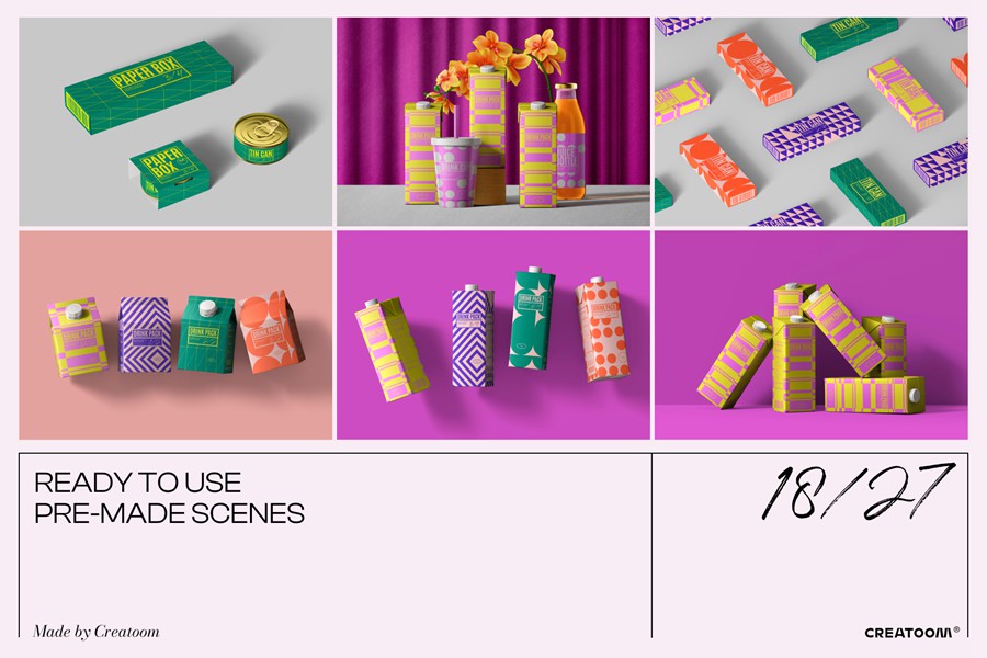 高级听装饮料利乐装果汁罐头食品酸奶冰淇淋纸盒易拉罐塑料瓶PSD样机 Mockup packaging set – part 2 样机素材 第6张-素材湾丨精选海外优质设计素材资源 高级听装饮料利乐装果汁罐头食品酸奶冰淇淋纸盒易拉罐塑料瓶PSD样机 Mockup packaging set – part 2 样机素材 sucaiwan.com