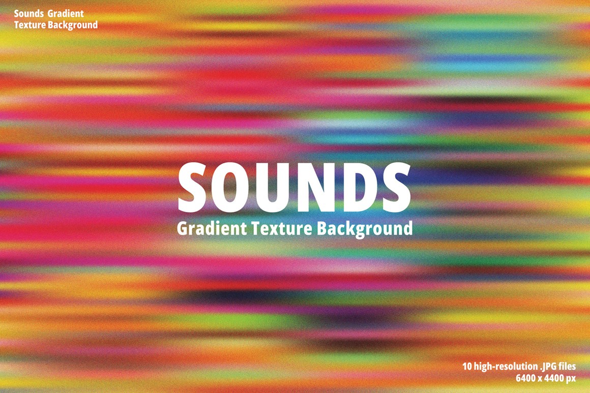 10款抽象艺术渐变颗粒噪点背景图片壁纸设计套装Sounds gradient texture background , sucaiwan.com