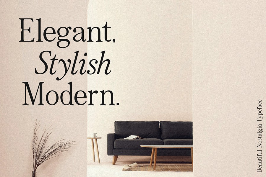 优雅复古杂志婚礼请柬网站设计衬线英文字体安装包 Beautiful Nostalgia – Serif Font 设计素材 第3张-素材湾丨精选海外优质设计素材资源 优雅复古杂志婚礼请柬网站设计衬线英文字体安装包 Beautiful Nostalgia – Serif Font 设计素材 sucaiwan.com