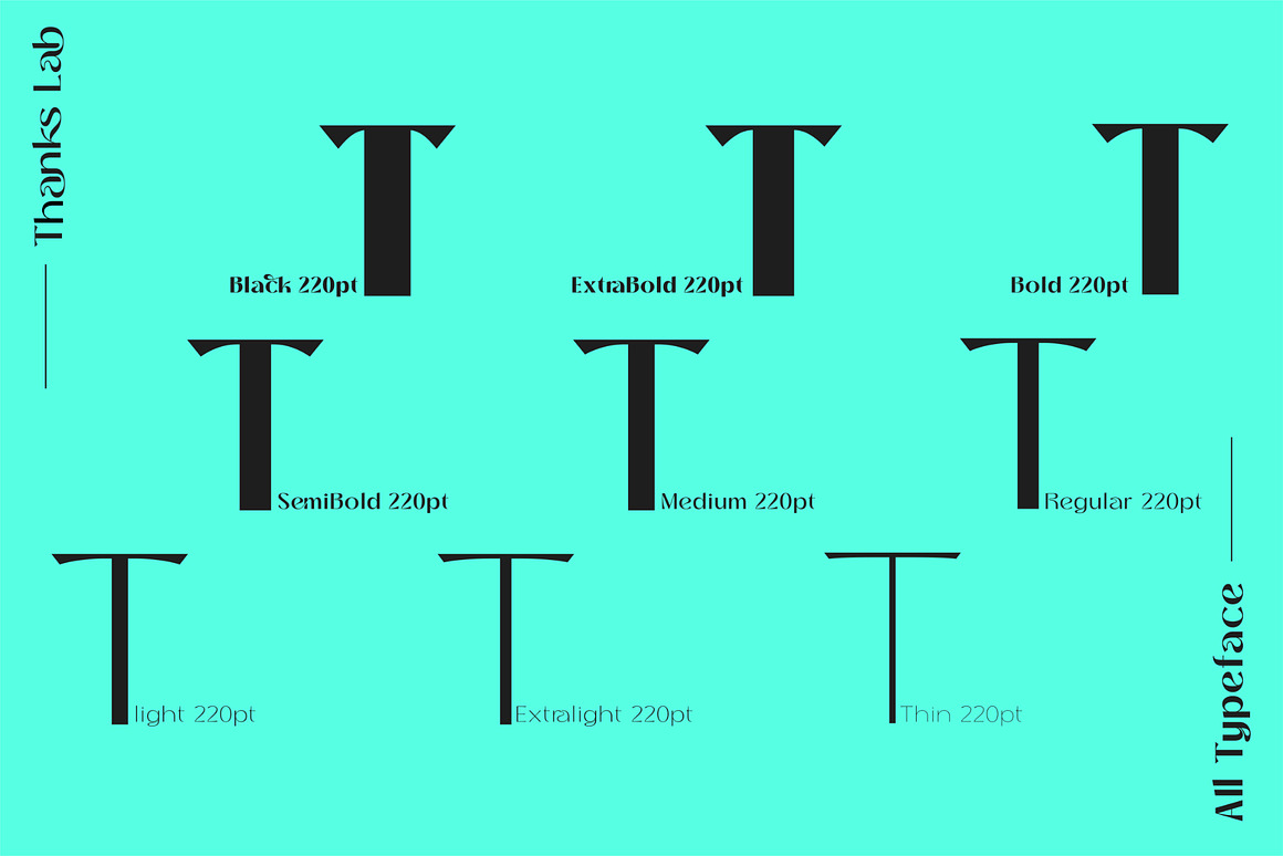 现代未来派品牌海报徽标设计无衬线英文字体安装包 THANKS LAB 设计素材 第2张-素材湾丨精选海外优质设计素材资源 现代未来派品牌海报徽标设计无衬线英文字体安装包 THANKS LAB 设计素材 sucaiwan.com