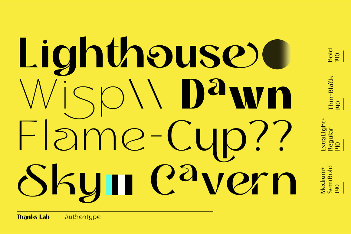 现代未来派品牌海报徽标设计无衬线英文字体安装包 THANKS LAB 设计素材 第4张-素材湾丨精选海外优质设计素材资源 现代未来派品牌海报徽标设计无衬线英文字体安装包 THANKS LAB 设计素材 sucaiwan.com