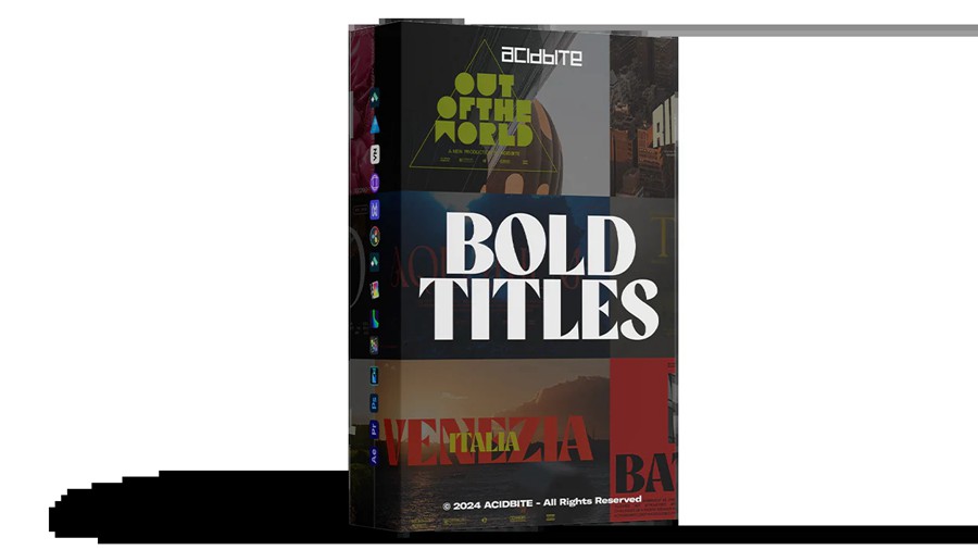 AcidBite - BOLD TITLES 25种4K时尚史诗电影美学视频封面艺术海报设计标题横屏+手机竖屏标题 PS/PR/AE/达芬奇标题 四合一模板预设插件 插件预设 第1张-素材湾丨精选海外优质设计素材资源 AcidBite - BOLD TITLES 25种4K时尚史诗电影美学视频封面艺术海报设计标题横屏+手机竖屏标题 PS/PR/AE/达芬奇标题 四合一模板预设插件 插件预设 sucaiwan.com