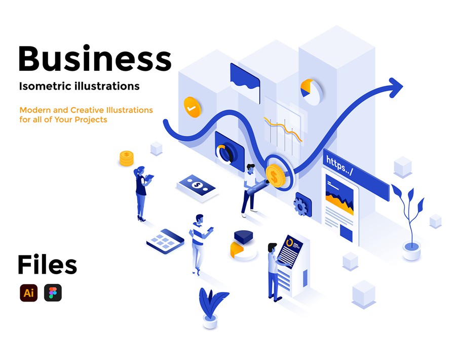 10幅时尚2.5D等距网站APP界面设计矢量插图插画AI/Figma/JPG格式素材 Isometric Ui illustrations APP UI 第2张-素材湾丨精选海外优质设计素材资源 10幅时尚2.5D等距网站APP界面设计矢量插图插画AI/Figma/JPG格式素材 Isometric Ui illustrations APP UI sucaiwan.com