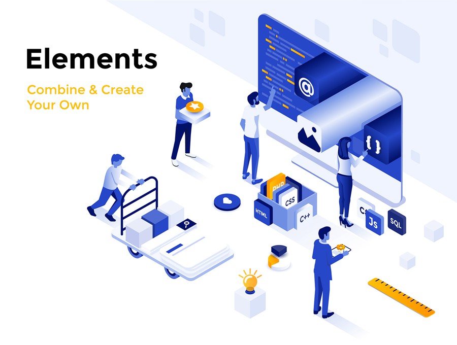 10幅时尚2.5D等距网站APP界面设计矢量插图插画AI/Figma/JPG格式素材 Isometric Ui illustrations APP UI 第3张-素材湾丨精选海外优质设计素材资源 10幅时尚2.5D等距网站APP界面设计矢量插图插画AI/Figma/JPG格式素材 Isometric Ui illustrations APP UI sucaiwan.com