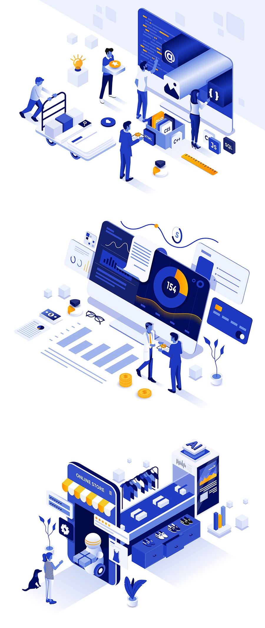 10幅时尚2.5D等距网站APP界面设计矢量插图插画AI/Figma/JPG格式素材 Isometric Ui illustrations APP UI 第8张-素材湾丨精选海外优质设计素材资源 10幅时尚2.5D等距网站APP界面设计矢量插图插画AI/Figma/JPG格式素材 Isometric Ui illustrations APP UI sucaiwan.com