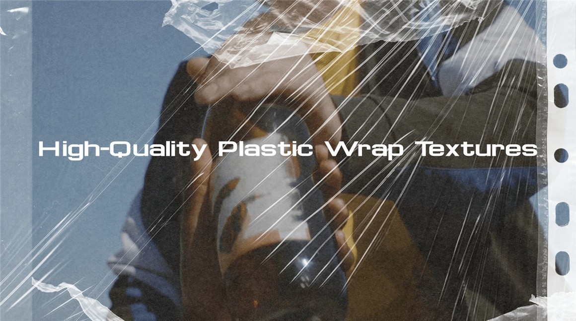PlasticFX - Plastic Wrap Overlays and Textures 复古垃圾摇滚美学黑胶艺术塑料触感叠加PNG+MOV视频素材 , sucaiwan.com