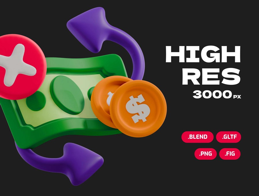 12款3D立体质感404访问密码错误链接丢失状态插图图标Icons设计Blender/Figma/PNG格式素材 Fail States 3D Icon 图标素材 第4张-素材湾丨精选海外优质设计素材资源 12款3D立体质感404访问密码错误链接丢失状态插图图标Icons设计Blender/Figma/PNG格式素材 Fail States 3D Icon 图标素材 sucaiwan.com