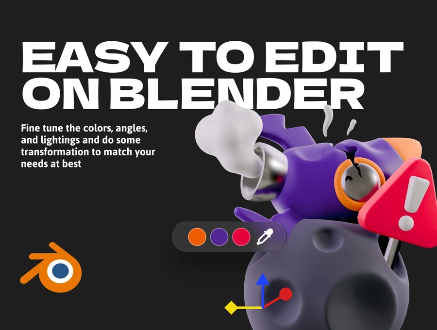 12款3D立体质感404访问密码错误链接丢失状态插图图标Icons设计Blender/Figma/PNG格式素材 Fail States 3D Icon 图标素材 第3张-素材湾丨精选海外优质设计素材资源 12款3D立体质感404访问密码错误链接丢失状态插图图标Icons设计Blender/Figma/PNG格式素材 Fail States 3D Icon 图标素材 sucaiwan.com