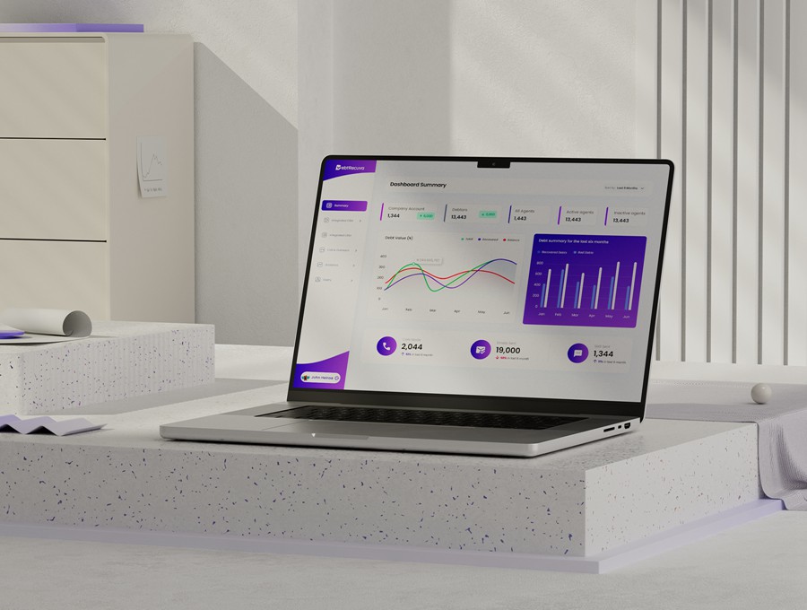 4款真实网站UI界面设计苹果MacBook笔记本电脑展示PS贴图样机模板 Minimalistic Laptop Mockups 样机素材 sucaiwan.com