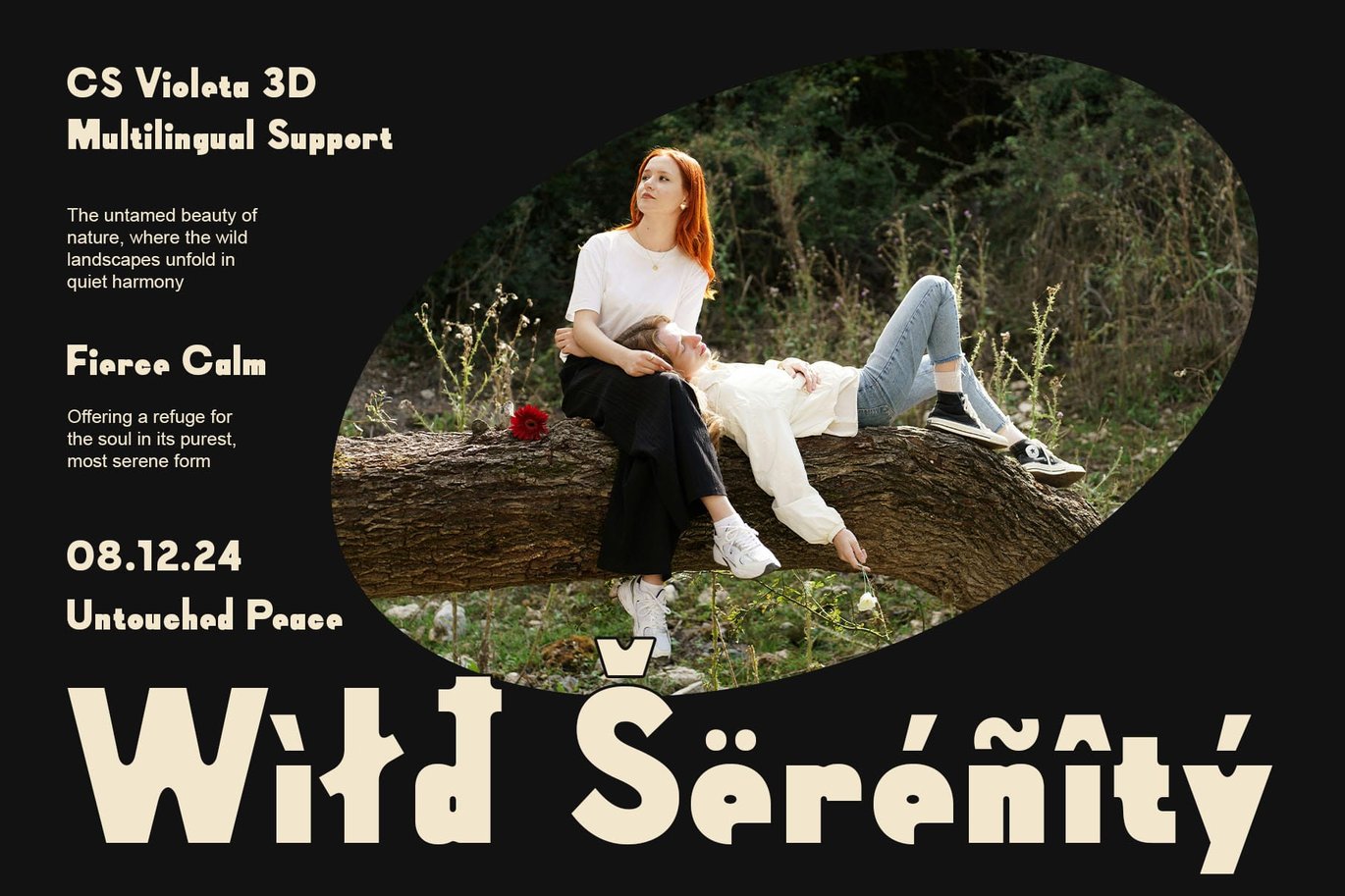 现代复古品牌海报徽标设计无衬线英文字体安装包 Violeta 3D 设计素材 第5张-素材湾丨精选海外优质设计素材资源 现代复古品牌海报徽标设计无衬线英文字体安装包 Violeta 3D 设计素材 sucaiwan.com