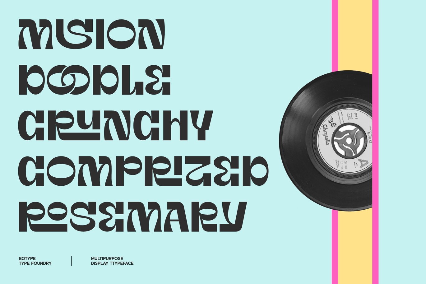 复古俏皮逆反差徽标Logo产品海报标题设计PSAI英文字体安装包 OldFriend – Display Font 设计素材 sucaiwan.com