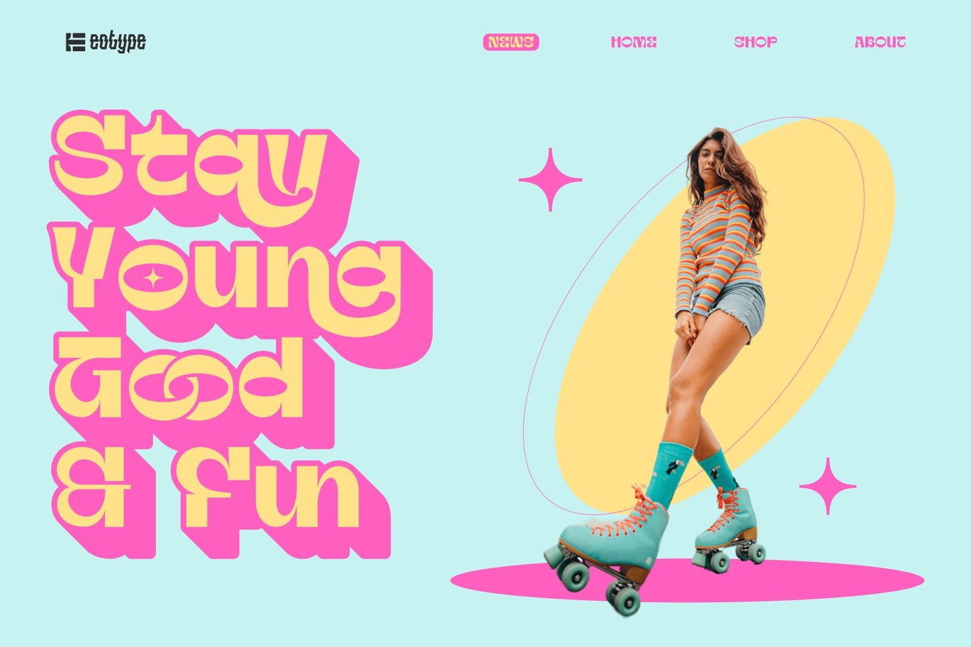 复古俏皮逆反差徽标Logo产品海报标题设计PSAI英文字体安装包 OldFriend – Display Font 设计素材 sucaiwan.com