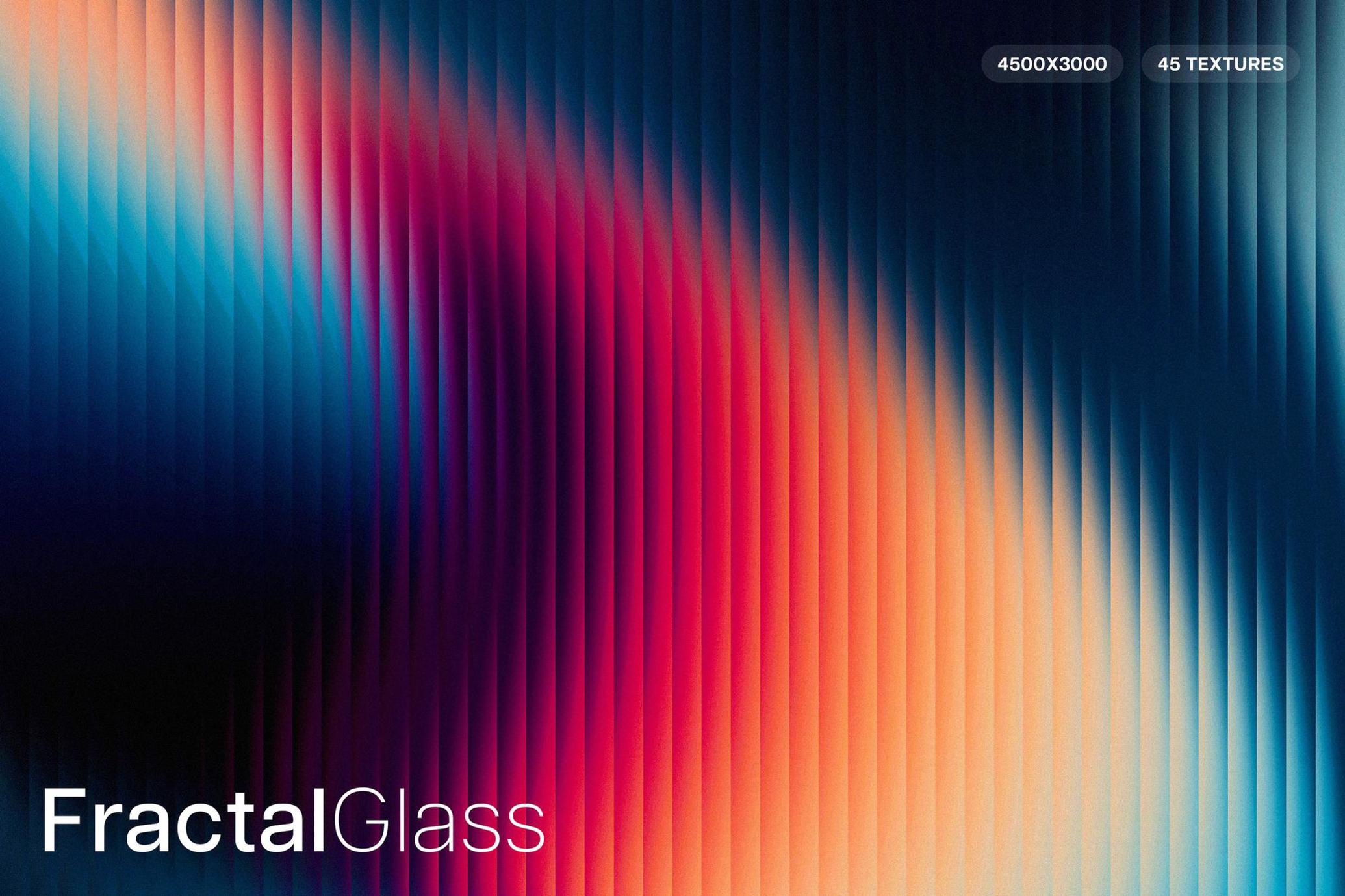 40款彩色玻璃长虹玻璃抽象未来渐变折射效果高清背景图片设计素材 Fractal Glass Gradients 图片素材 sucaiwan.com
