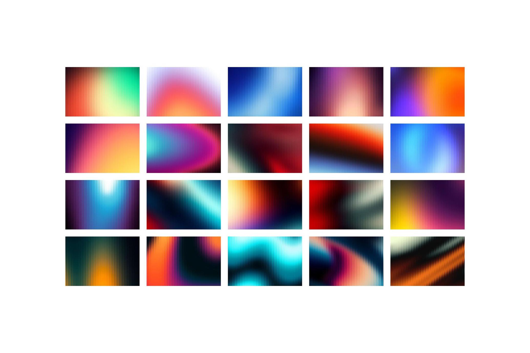 40款彩色玻璃长虹玻璃抽象未来渐变折射效果高清背景图片设计素材 Fractal Glass Gradients 图片素材 sucaiwan.com