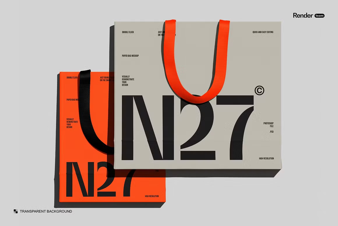 6款时尚商品购物袋手提袋纸袋设计展示效果图PSD样机模板素材 Paper Bag Mockup Set 样机素材 第9张-素材湾丨精选海外优质设计素材资源 6款时尚商品购物袋手提袋纸袋设计展示效果图PSD样机模板素材 Paper Bag Mockup Set 样机素材 sucaiwan.com