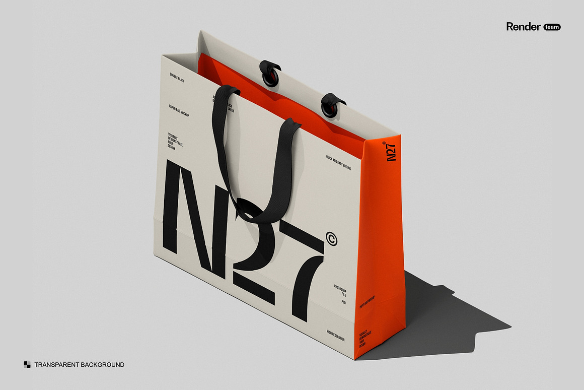 6款时尚商品购物袋手提袋纸袋设计展示效果图PSD样机模板素材 Paper Bag Mockup Set 样机素材 第11张-素材湾丨精选海外优质设计素材资源 6款时尚商品购物袋手提袋纸袋设计展示效果图PSD样机模板素材 Paper Bag Mockup Set 样机素材 sucaiwan.com