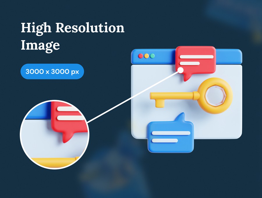 20款市场营销3D插图图标Icons设计Blender/PNG格式素材 Content Marketing 3D Icon Set 图标素材 sucaiwan.com