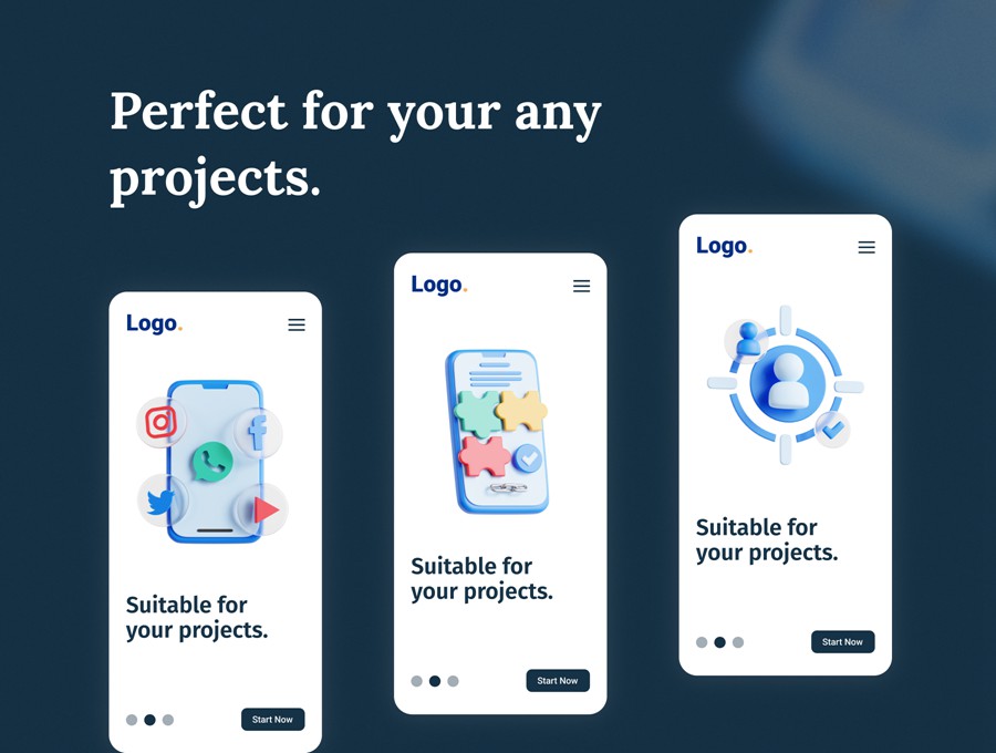 20款市场营销3D插图图标Icons设计Blender/PNG格式素材 Content Marketing 3D Icon Set 图标素材 sucaiwan.com