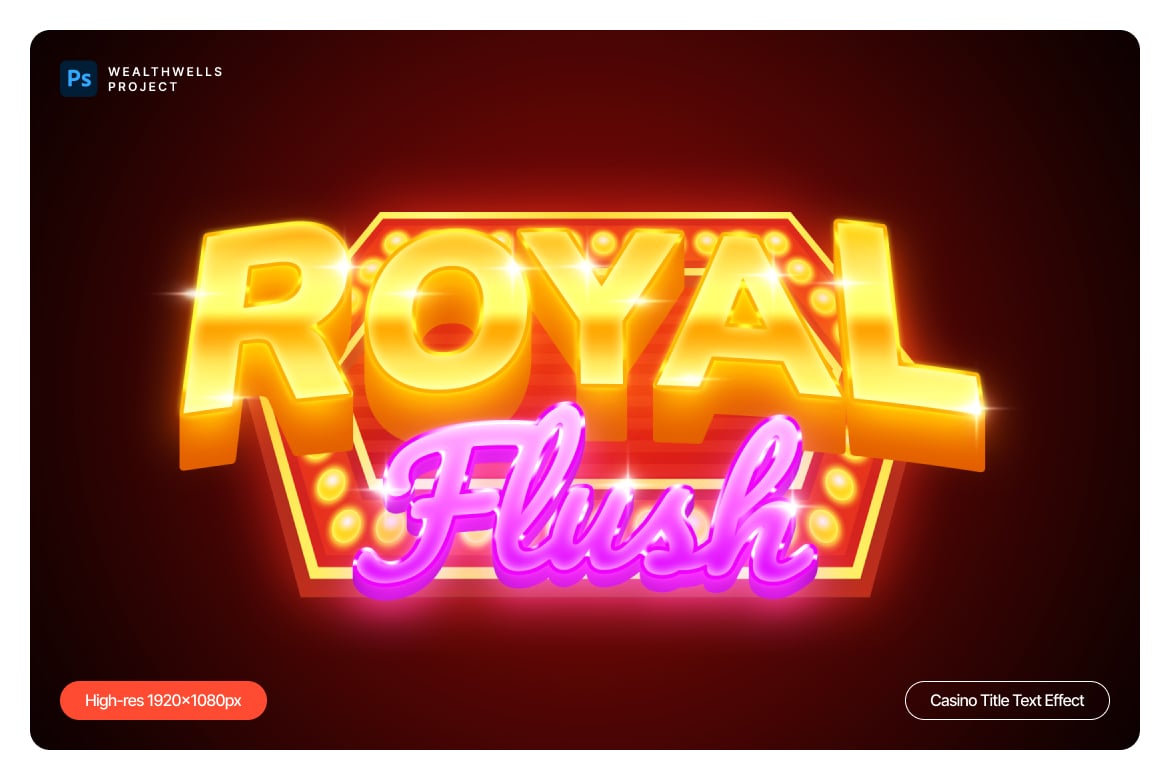 3D赌场夜店发光立体文本标题logo徽标特效样机Casino Title Text Effect 插件预设 第2张-素材湾丨精选海外优质设计素材资源 3D赌场夜店发光立体文本标题logo徽标特效样机Casino Title Text Effect 插件预设 sucaiwan.com