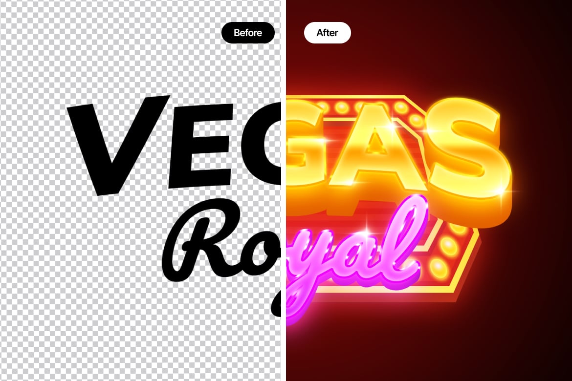 3D赌场夜店发光立体文本标题logo徽标特效样机Casino Title Text Effect 插件预设 第3张-素材湾丨精选海外优质设计素材资源 3D赌场夜店发光立体文本标题logo徽标特效样机Casino Title Text Effect 插件预设 sucaiwan.com