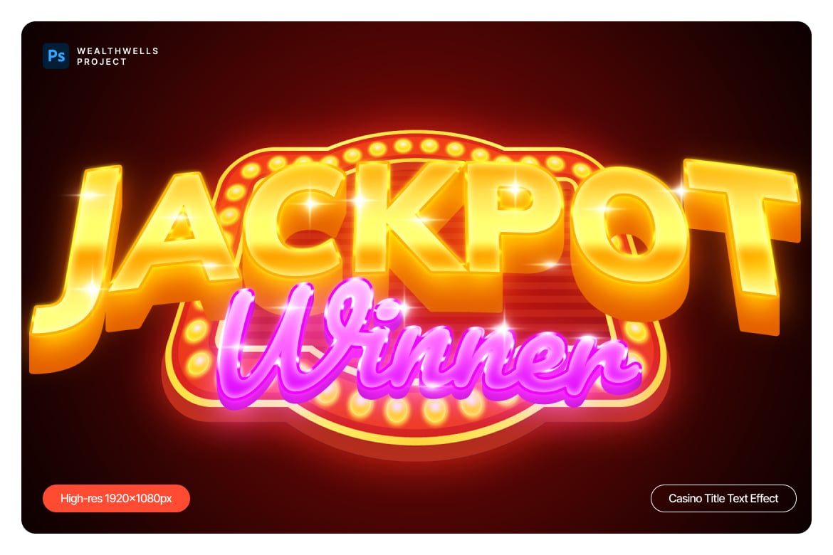 3D赌场夜店发光立体文本标题logo徽标特效样机Casino Title Text Effect 插件预设 第4张-素材湾丨精选海外优质设计素材资源 3D赌场夜店发光立体文本标题logo徽标特效样机Casino Title Text Effect 插件预设 sucaiwan.com