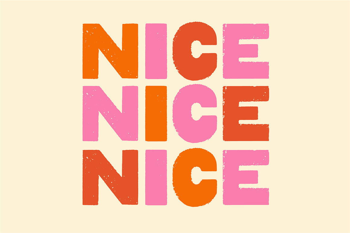 英文字体：复古不完美水墨粗糙渗透印刷墨迹印刷混合手写效果封面海报字体 Mixed Font! , sucaiwan.com