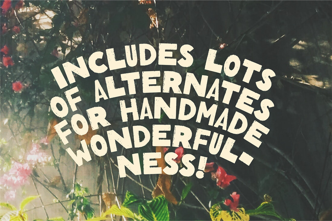 英文字体：复古不完美水墨粗糙渗透印刷墨迹印刷混合手写效果封面海报字体 Mixed Font! , sucaiwan.com