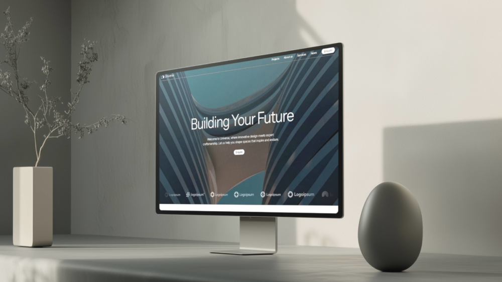 高级现代美学空间建筑外观设计师公司网站WEB UI界面设计Framer模板素材 Universe Framer Template APP UI sucaiwan.com