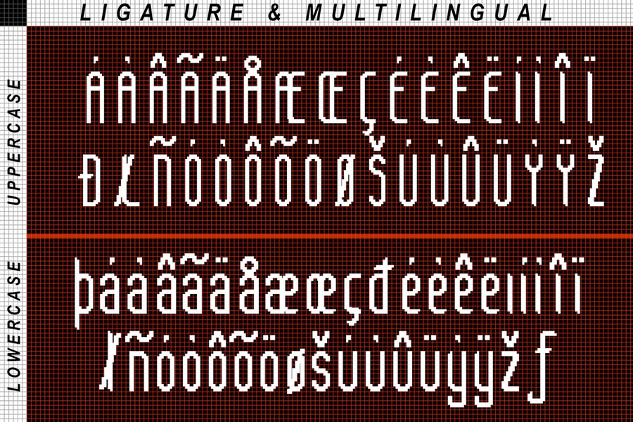 现代复古像素风杂志海报徽标设计无衬线英文字体安装包 Thuman Pixel – 8Bit Tall Sans Font 设计素材 第2张-素材湾丨精选海外优质设计素材资源 现代复古像素风杂志海报徽标设计无衬线英文字体安装包 Thuman Pixel – 8Bit Tall Sans Font 设计素材 sucaiwan.com