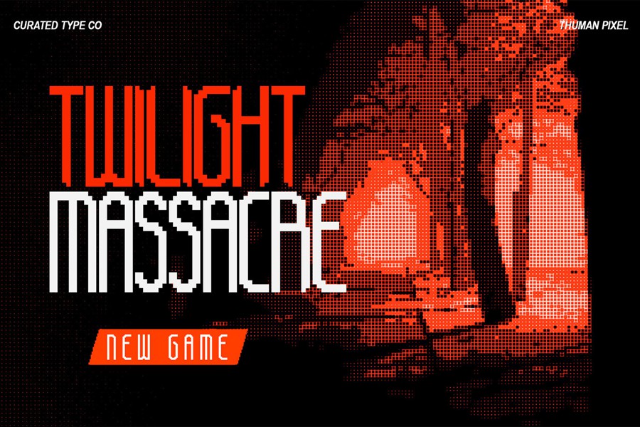 现代复古像素风杂志海报徽标设计无衬线英文字体安装包 Thuman Pixel – 8Bit Tall Sans Font 设计素材 第5张-素材湾丨精选海外优质设计素材资源 现代复古像素风杂志海报徽标设计无衬线英文字体安装包 Thuman Pixel – 8Bit Tall Sans Font 设计素材 sucaiwan.com