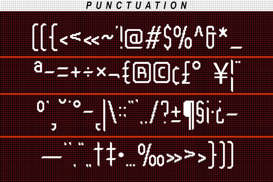 现代复古像素风杂志海报徽标设计无衬线英文字体安装包 Thuman Pixel – 8Bit Tall Sans Font 设计素材 第10张-素材湾丨精选海外优质设计素材资源 现代复古像素风杂志海报徽标设计无衬线英文字体安装包 Thuman Pixel – 8Bit Tall Sans Font 设计素材 sucaiwan.com
