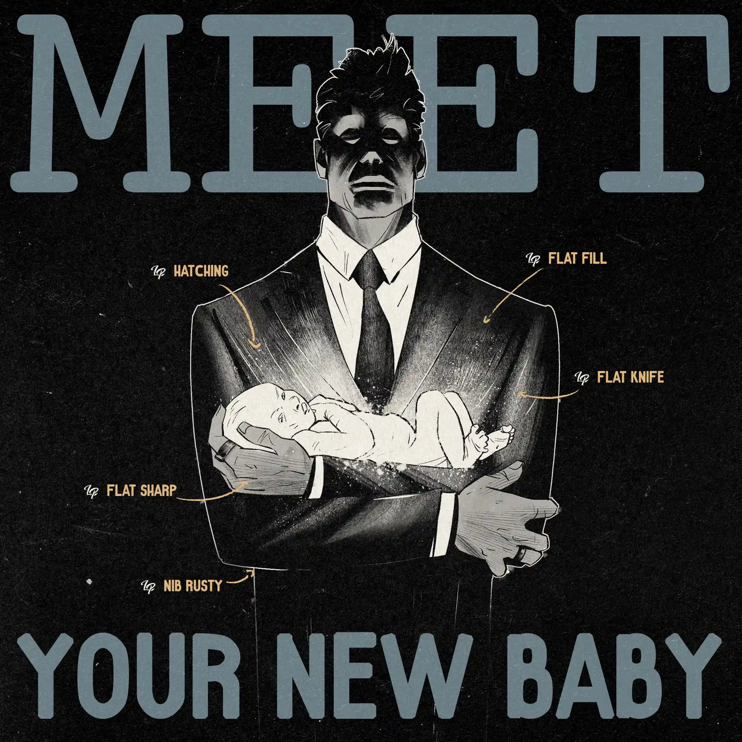 50+复古创意数字墨水晕染画笔笔尖水洗纹理涂抹Procreate笔刷漫画插画设计套装LP Inking Brushes 笔刷资源 第2张-素材湾丨精选海外优质设计素材资源 50+复古创意数字墨水晕染画笔笔尖水洗纹理涂抹Procreate笔刷漫画插画设计套装LP Inking Brushes 笔刷资源 sucaiwan.com