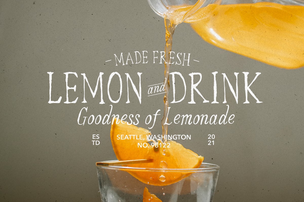 复古美式乡村花体无衬线手写装饰化妆品logo徽标徽章标题排版西文字体组合 Thrifted Attire , sucaiwan.com