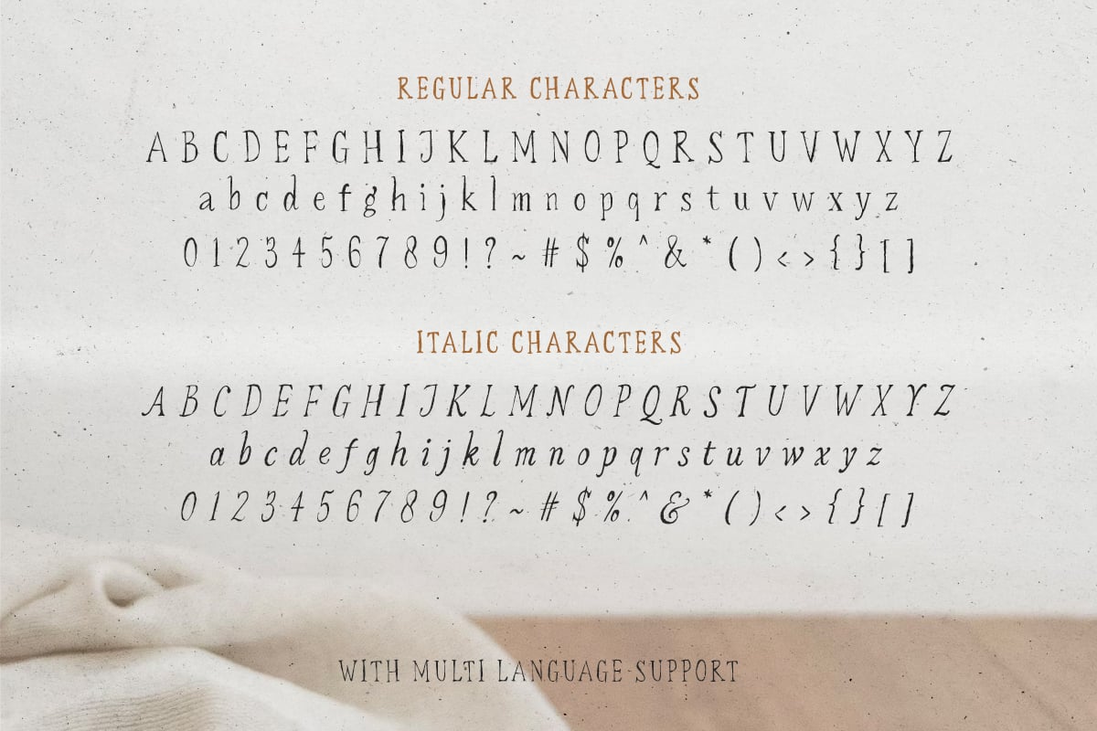 复古美式乡村花体无衬线手写装饰化妆品logo徽标徽章标题排版西文字体组合 Thrifted Attire , sucaiwan.com