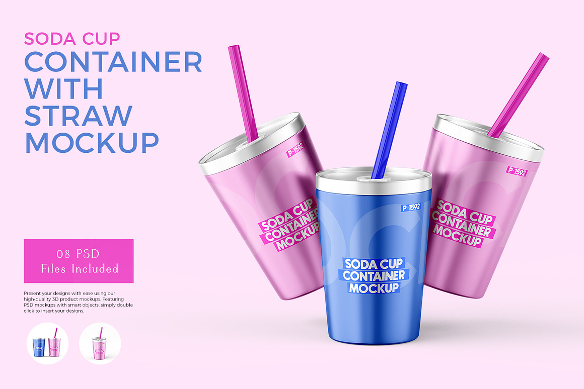 8款苏打水果汁饮料奶茶咖啡外卖杯设计PS展示贴图样机模板素材 Aluminum Soda Cup With Straw Mockup 样机素材 第1张-素材湾丨精选海外优质设计素材资源 8款苏打水果汁饮料奶茶咖啡外卖杯设计PS展示贴图样机模板素材 Aluminum Soda Cup With Straw Mockup 样机素材 sucaiwan.com