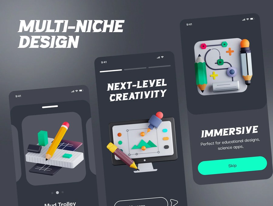 35款专业教育教学学习3D插图图标Icons设计Blender/Fbx/Png格式素材 Graphic Design 3d Render 图标素材 第2张-素材湾丨精选海外优质设计素材资源 35款专业教育教学学习3D插图图标Icons设计Blender/Fbx/Png格式素材 Graphic Design 3d Render 图标素材 sucaiwan.com
