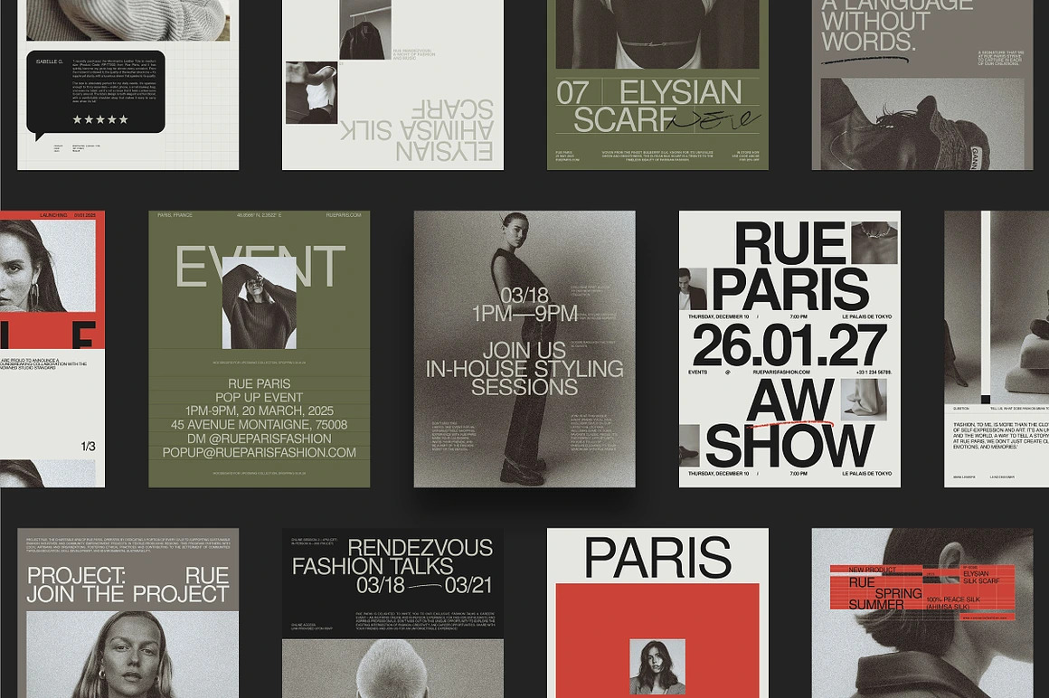 50款现代优雅极简社交媒体小红书海报封面图文排版设计ID模板&Canva在线模板设计套装RUE Social Media Kit 幻灯图表 第2张-素材湾丨精选海外优质设计素材资源 50款现代优雅极简社交媒体小红书海报封面图文排版设计ID模板&Canva在线模板设计套装RUE Social Media Kit 幻灯图表 sucaiwan.com