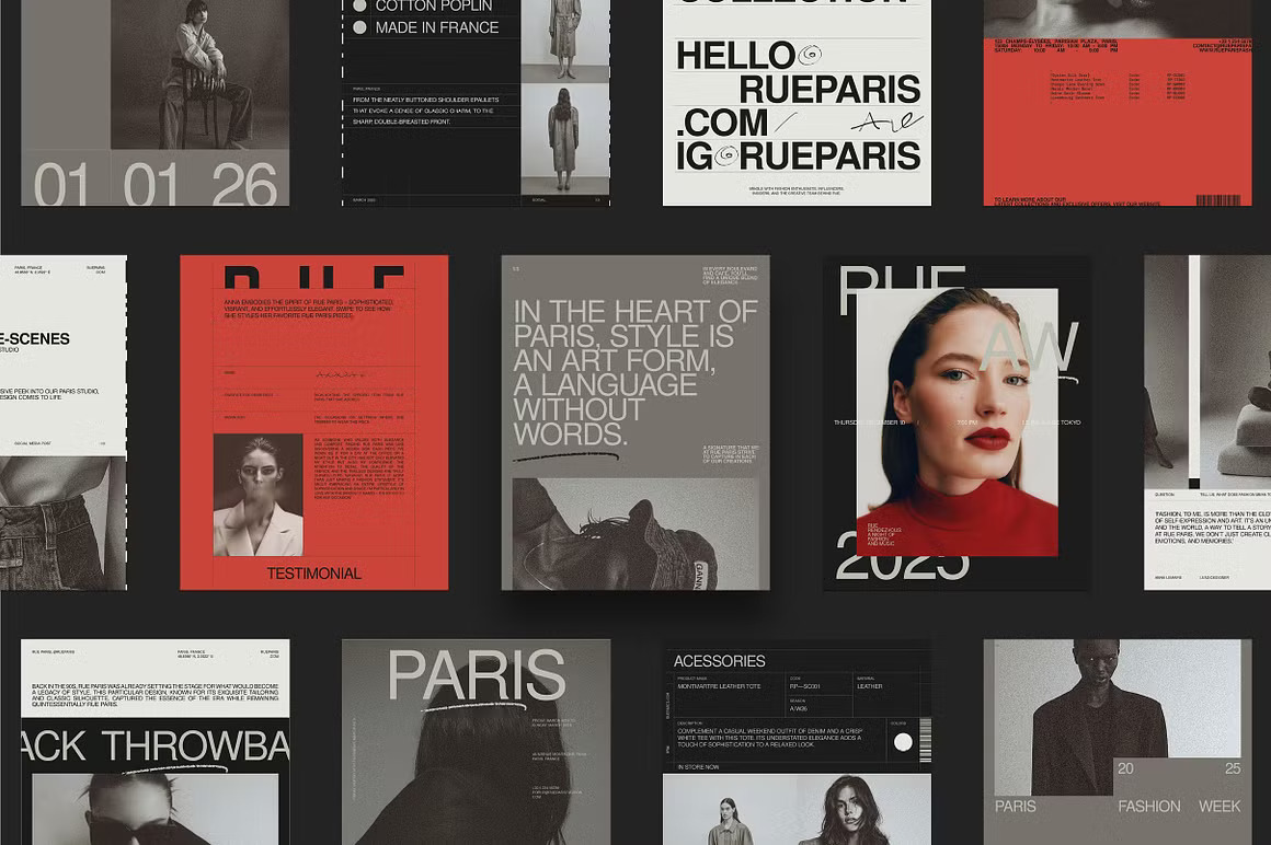 50款现代优雅极简社交媒体小红书海报封面图文排版设计ID模板&Canva在线模板设计套装RUE Social Media Kit 幻灯图表 第4张-素材湾丨精选海外优质设计素材资源 50款现代优雅极简社交媒体小红书海报封面图文排版设计ID模板&Canva在线模板设计套装RUE Social Media Kit 幻灯图表 sucaiwan.com