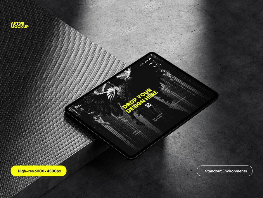 5款暗黑工业风IPad平板电脑UI界面屏幕设计展示PSD样机套装Mikaila iPad Mockups 样机素材 第2张-素材湾丨精选海外优质设计素材资源 5款暗黑工业风IPad平板电脑UI界面屏幕设计展示PSD样机套装Mikaila iPad Mockups 样机素材 sucaiwan.com